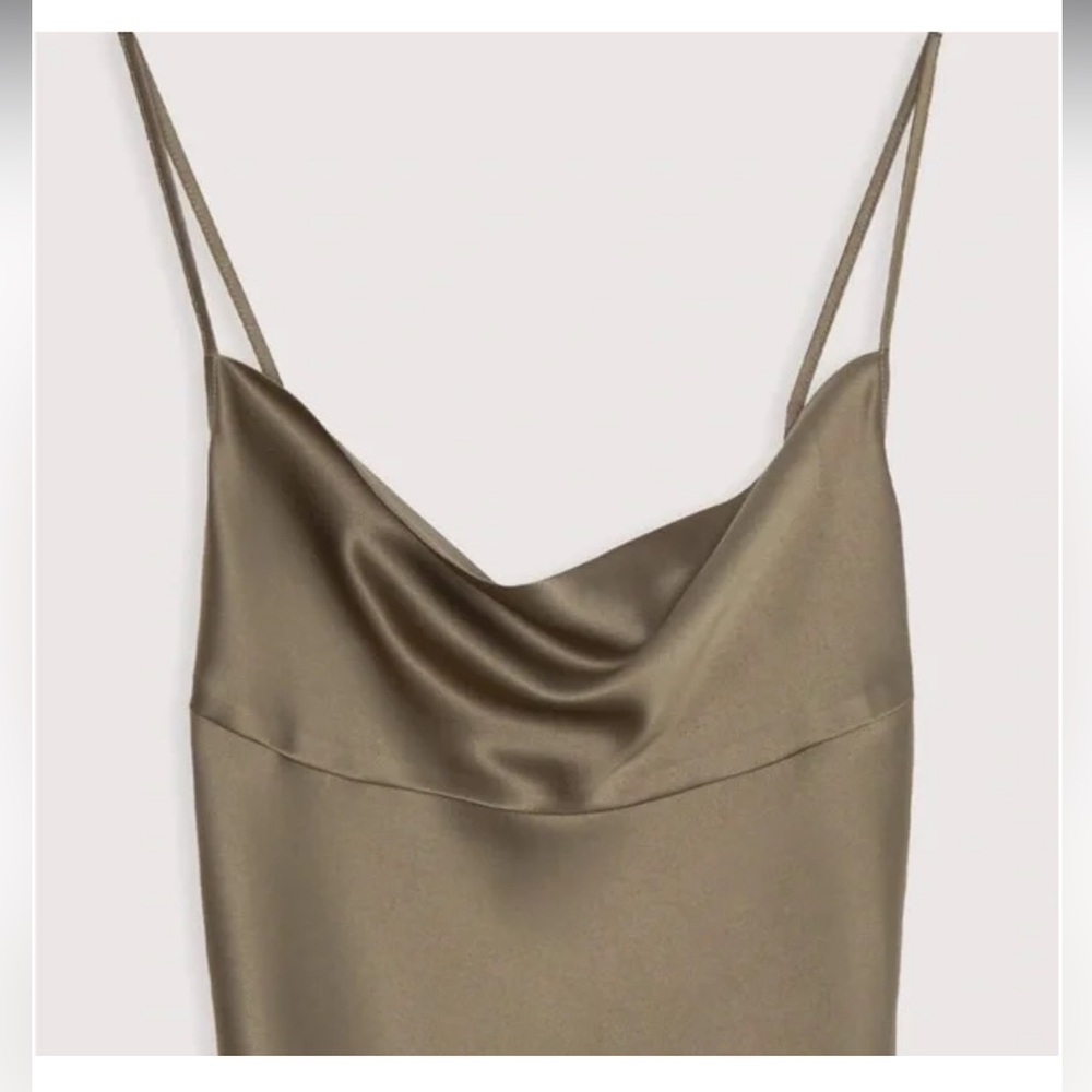 Oak & Fort Lace Up Cowl Mini Dress - Picture 4 of 9